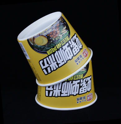 Contenedor de sopa de papas de comida para llevar con pasta instantánea desechable