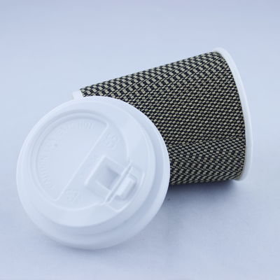 Taza de papel de café con tapa de una sola pared 360 ml