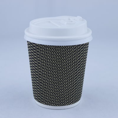 Taza de papel de café con tapa de una sola pared 360 ml