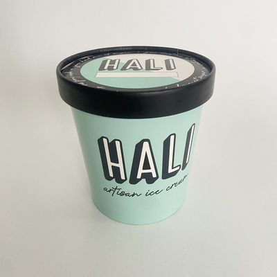 500 ml de helados ecológicos con tapa de una sola pared