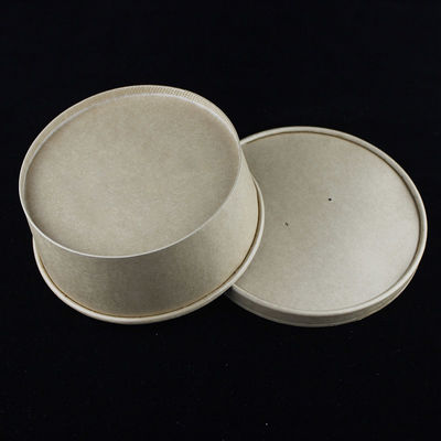 Cuencos desechables de ensalada de papel de 1500 ml con tapas para envases ecológicos