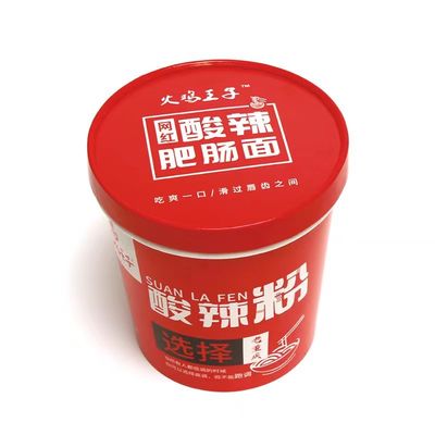 780 ml de taza de papel de fideos, de papel desechable de comida rápida con tapa