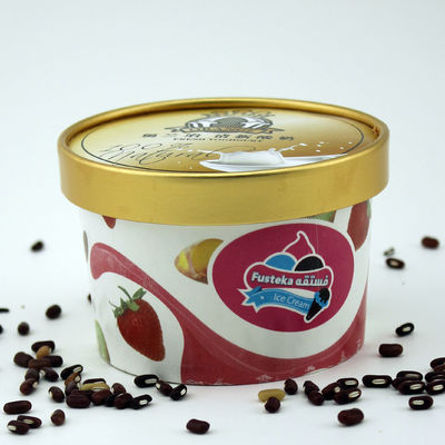 Contenedores de helados biodegradables a prueba de fugas con tapas