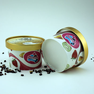 Contenedores de helados biodegradables a prueba de fugas con tapas