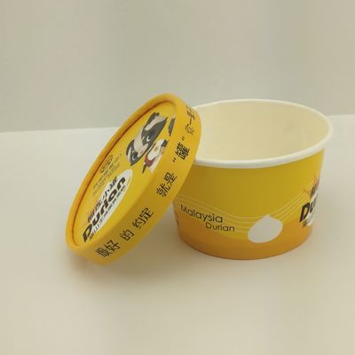 tapa de papel Impreso de papel personalizado copas de helado de impresión para llevar contenedores de 8 oz 250ml taza de papel