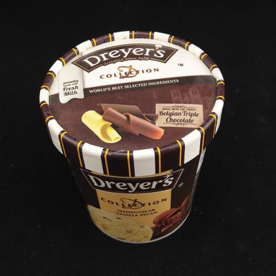 475 ml de taza de papel helado con tapa