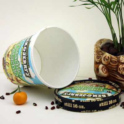 475 ml de taza de papel helado con tapa