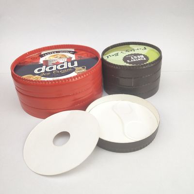 475 ml Biodegradable de helados con tapa, 520 ml de helados en papel