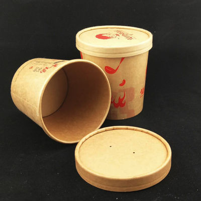 250 ml 8 oz Copas de sopa de papel reciclables para llevar Copas resistentes al calor