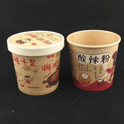 Cuencos de sopa de papel reciclables de 8 oz