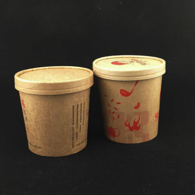 250 ml 8 oz Copas de sopa de papel reciclables para llevar Copas resistentes al calor