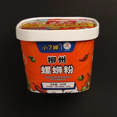 Taza de papel de fideos impermeable con tapa de 1000 ml
