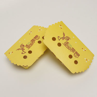 Impresión Embalaje desechable de alimentos Caja de embalaje de sándwich Perrito caliente Contenedor de pollo frito