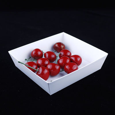 Caja de embalaje de postres reciclados Impresión de papel de cartón de marfil Contenedor de alimentos