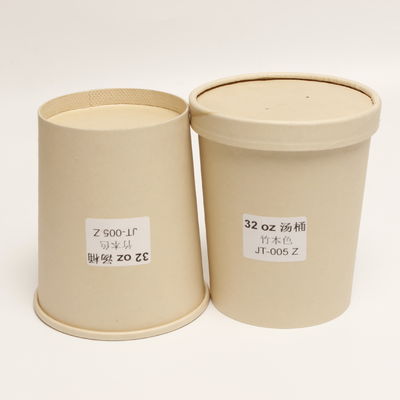 Cuencos de sopa compostables imprimibles a prueba de fugas, papel 8 oz Cuencos de sopa con tapas
