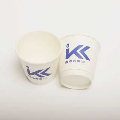 Impresión personalizada de tazas de papel de beber con tapa de PP 8 oz 250 ml desechable hueco