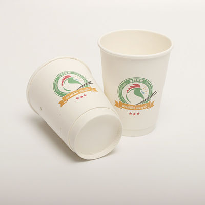 Biodegradable de doble pared para llevar tazas de café ecológicas 360 ml 12 onzas
