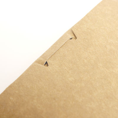 Caja de embalaje de comida rápida plegable Contenedor Kraft ecológico ligero