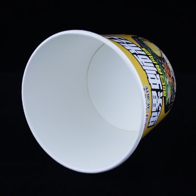 Taza de papel biodegradable para sopa con aislamiento de tapa 32 oz.