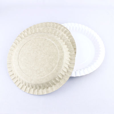 Placas de papel biodegradables resistentes a la grasa de 1,2 mm Placas de servicio ecológicas