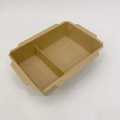 Envases de papel para alimentos impresos a medida Embalaje marrón desechable