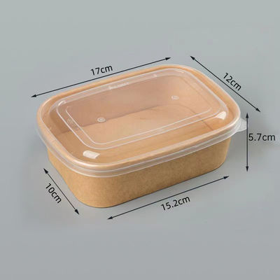 Cuadro de papel para llevar con tapa desechable personalizado 500ml 750ml 1000ml