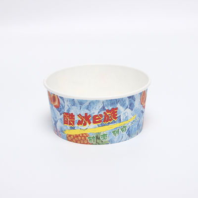 Impresión personalizada Logotipo desechable para ir moderno envase de embalaje de helados Copa de helados