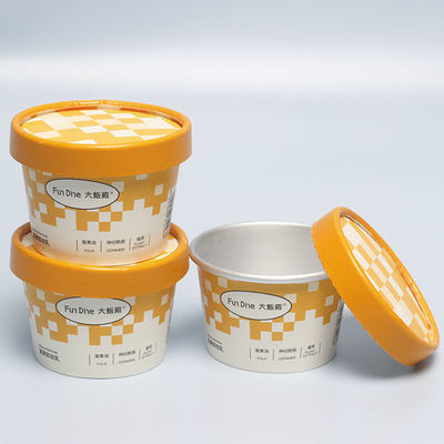Taza de papel de helado desechable de 85 ml, cuencos de papel de helado desechables, tazas de papel de yogur y tazas de papel de helado, caja de embalaje