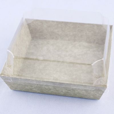 Caja de embalaje de panadería desechable transparente para pastel de sándwich