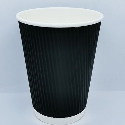 Taza de papel de color ondulado de estilo y funcional para todas sus necesidades de bebida