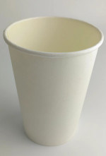 Bebidas Taza de papel con tapa de pared única 8 oz reciclable compostable