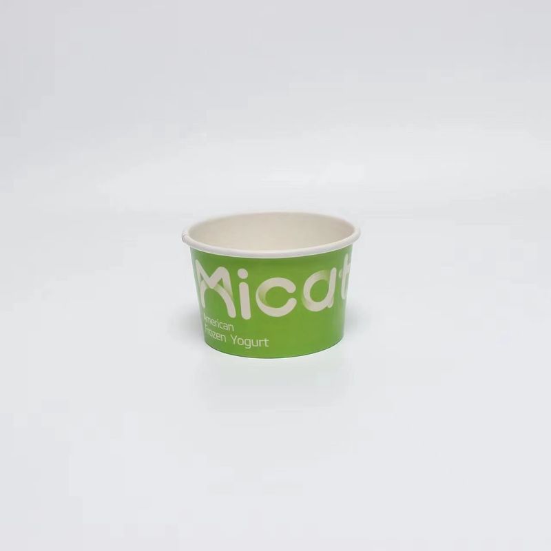 Hacer papel cuenco de helado taza desechable bowl de bocadillo taza de helado taza de embalaje taza de película doble PE taza