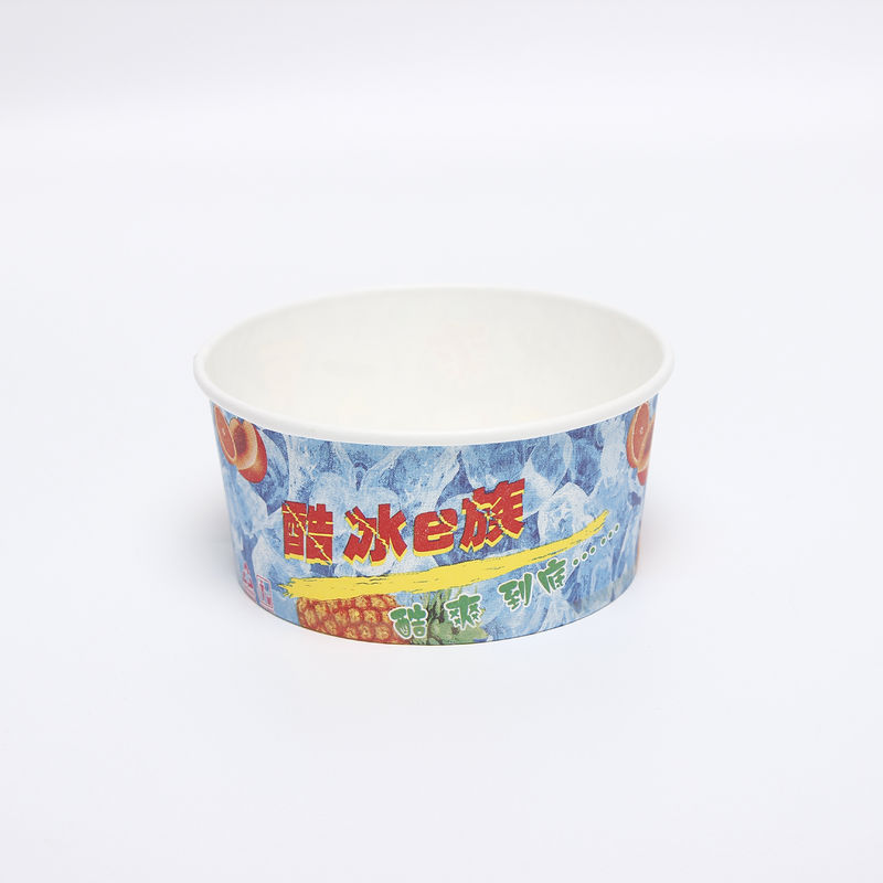 Impresión personalizada Logotipo desechable para ir moderno envase de embalaje de helados Copa de helados
